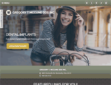 Tablet Screenshot of mccunedental.com